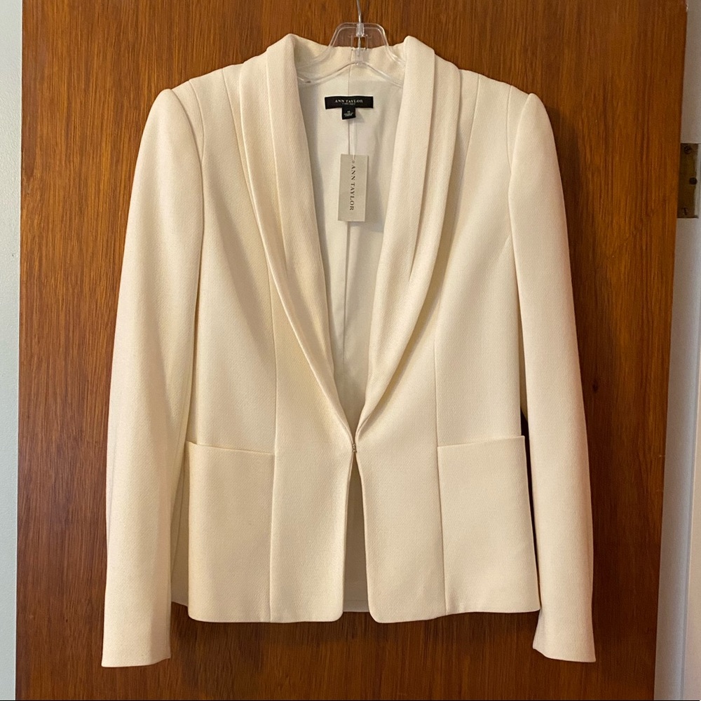 Winter white Ann Taylor Blazer